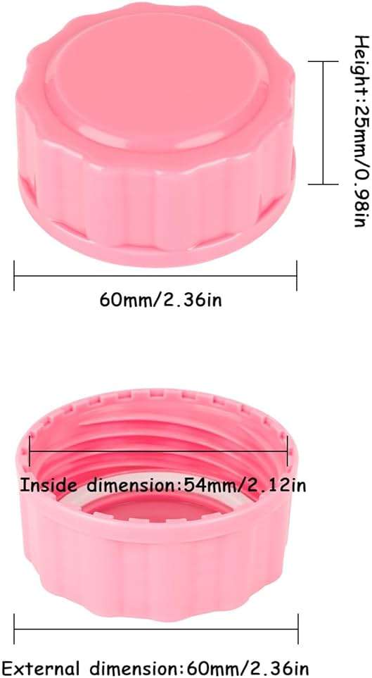 Travel and Storage Bottle Caps Compatible with Avent Baby Bottles, Bottle Lids Replacement, 8 Count, Pink - Image 4