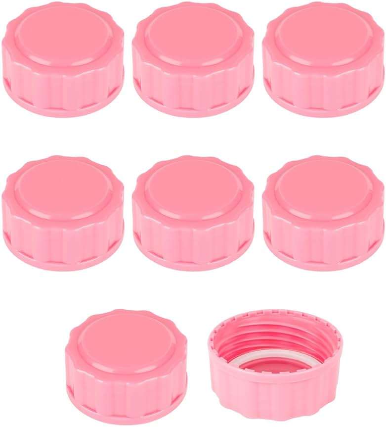 Travel and Storage Bottle Caps Compatible with Avent Baby Bottles, Bottle Lids Replacement, 8 Count, Pink - Image 5