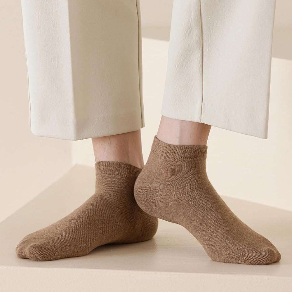 Losa Kute 6 Pairs Mens Ankle Socks Cotton Low Cut Socks for men 9-11 10-13 - Image 8