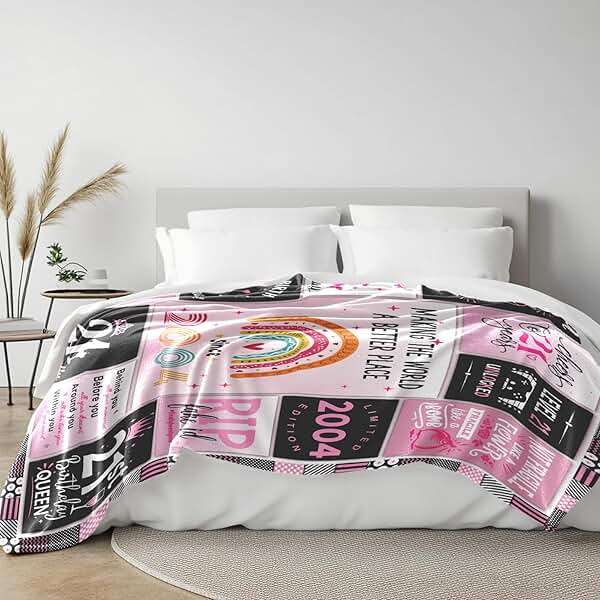 Fluxflix 21st Birthday Gift for Her - 21 Year Old Birthday Gift for Her - Gifts for 21st Birthday Female - 21st Birthday Gifts for Women/Daughter - 21st Birthday Gift Ideas Blanket 60"X50" - Image 6