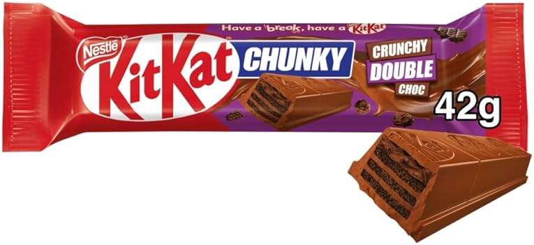 Kit Kat Chunky Crunchy Double Chocolate Bars - Pack of 24 x 42g Bars - Rich Milk Chocolate with Crispy Wafer, 35.6 Ounces Total - Image 3