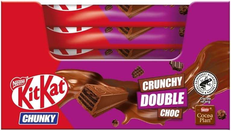 Kit Kat Chunky Crunchy Double Chocolate Bars - Pack of 24 x 42g Bars - Rich Milk Chocolate with Crispy Wafer, 35.6 Ounces Total - Image 4