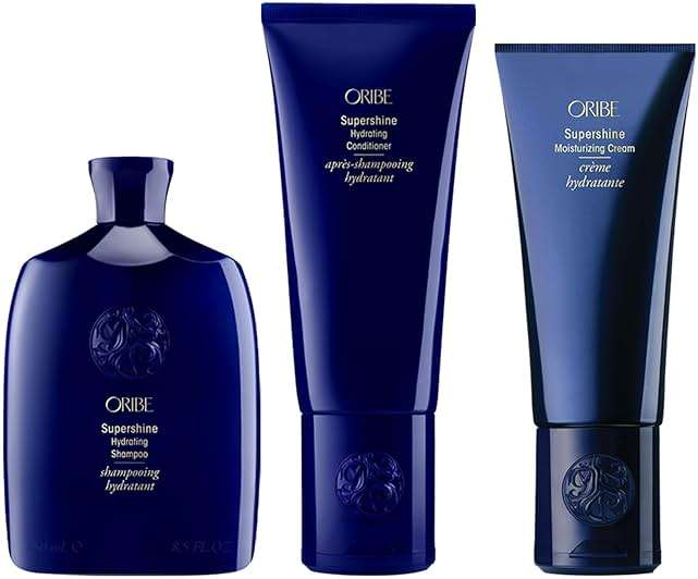 ORIBE Supershine Shampoo (8.5oz), Conditioner (6.7oz) & Styling Cream (5oz) Set - Cleanse, Condition & Hydrate Dry Hair - Add Shine & Smooth Frizz With Heat Protection - For All Hair Types - Image 1