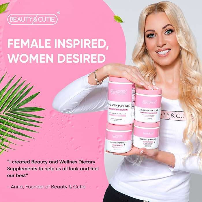 BEAUTY AND CUTIE Collagen Peptides 10g with Hyaluronic Acid 120 mg and Vitamin C Powder, Hair, Skin and Nails Support, Grass Fed, Unflavored, 11.38 oz - Image 6