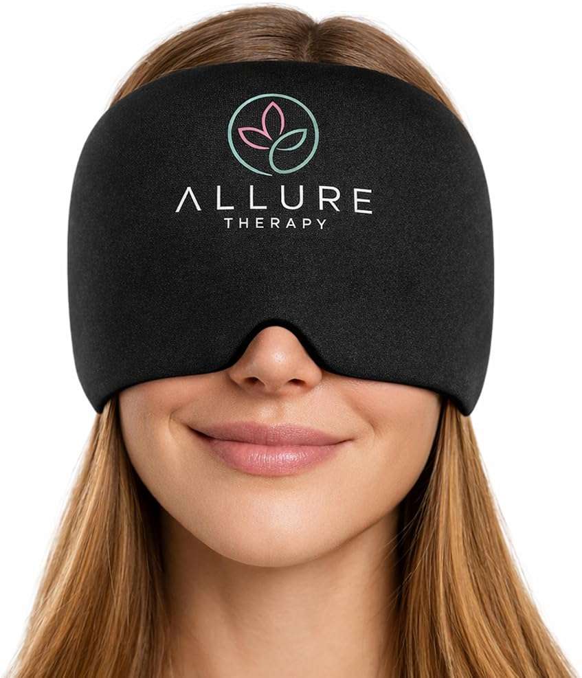 Migraine Relief Cap – Hot & Cold Therapy Headache Relief Cap with 1.4 LB Gel, Full Head Compression Ice Cap for Migraines, Reusable Cooling Head Wrap - Image 1