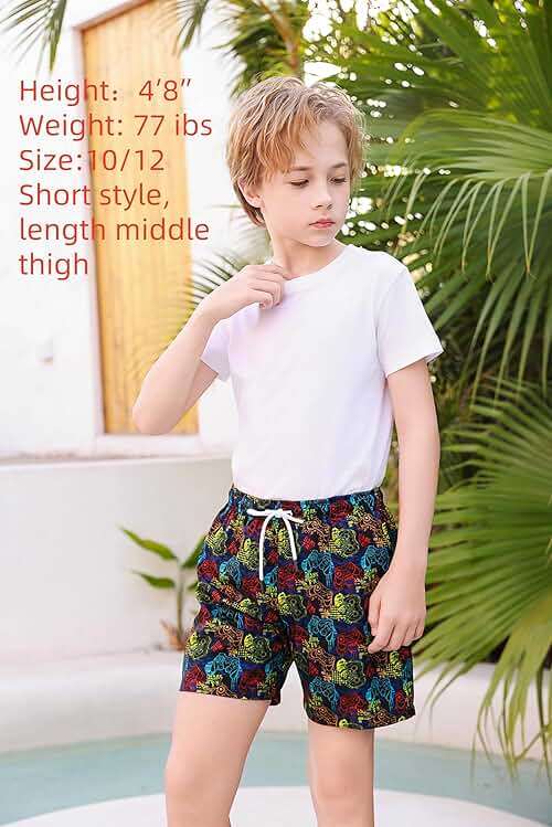 MILANKERR Toddler Boys Swim Trunks with Compression Air Holes Liner Quick Dry Boys Bathing Costumes - Image 3