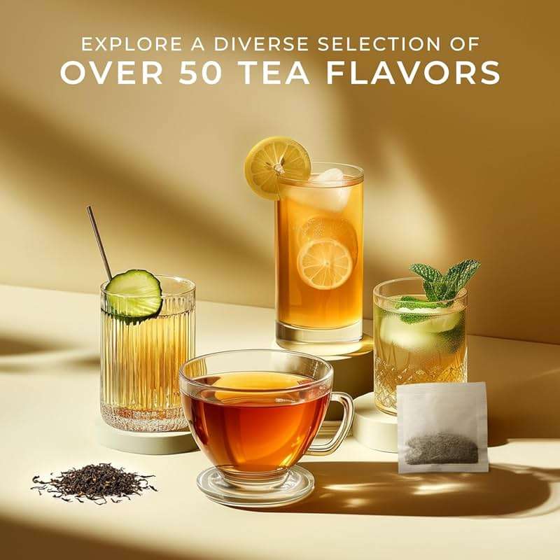 Gya Tea Co Spearmint Herbal Tea Bags (50 Bags) - Caffeine Free with a Tangy Flavor for All Day Comfort, Calming, Relaxing & Nourishing - Fruit & Herbal Blends - Image 6