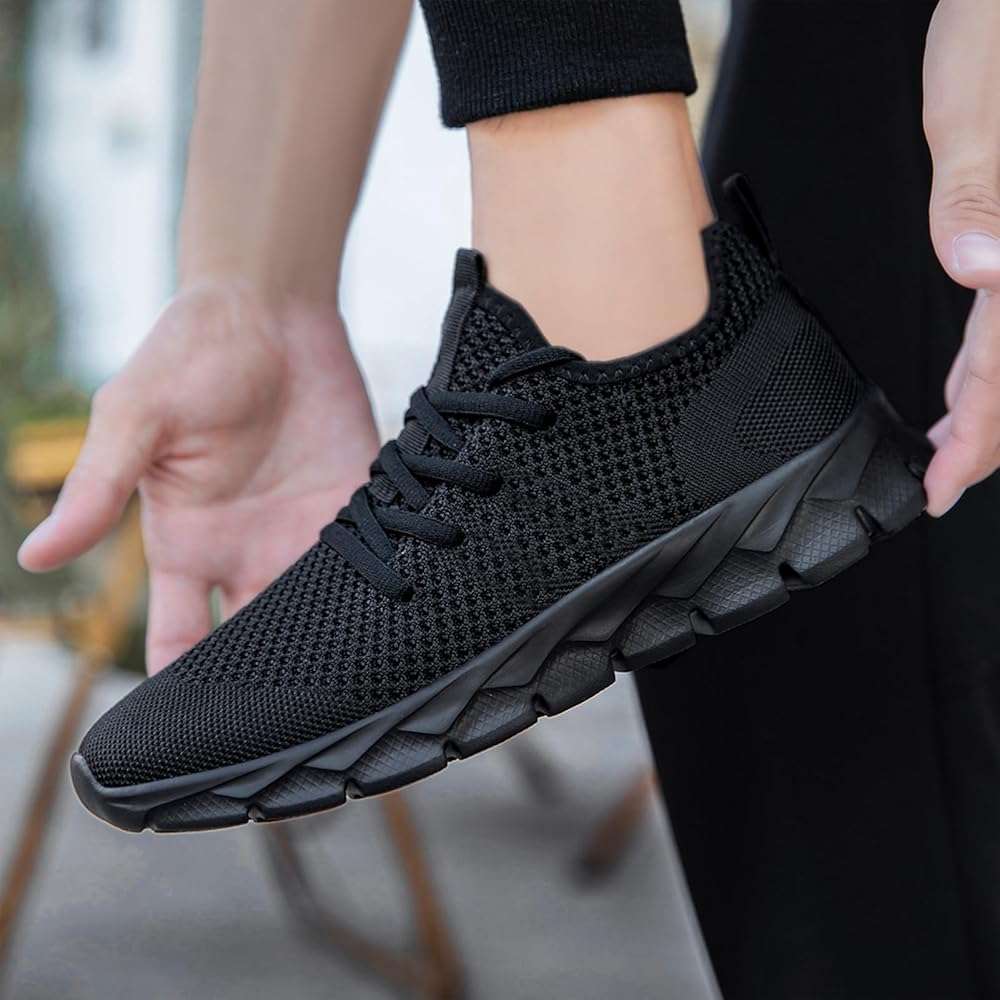 ZGPWZWL Mens Running Shoes Fashion Sneakers Tennis Walking Casual Athletic Lightweight Breathable Workout Gym Comfortable Shoes - Image 2