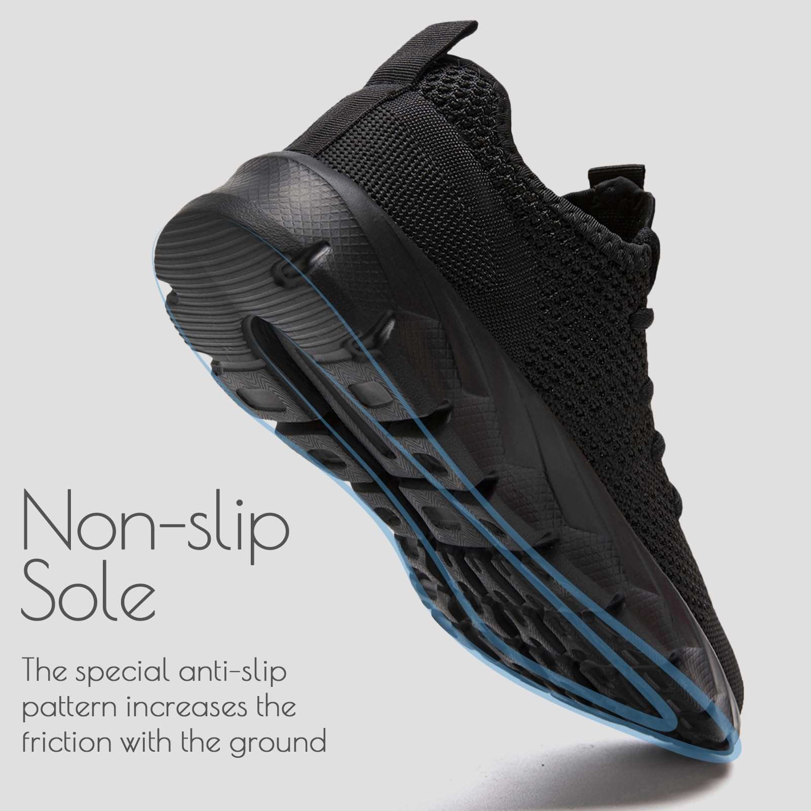 ZGPWZWL Mens Running Shoes Fashion Sneakers Tennis Walking Casual Athletic Lightweight Breathable Workout Gym Comfortable Shoes - Image 6