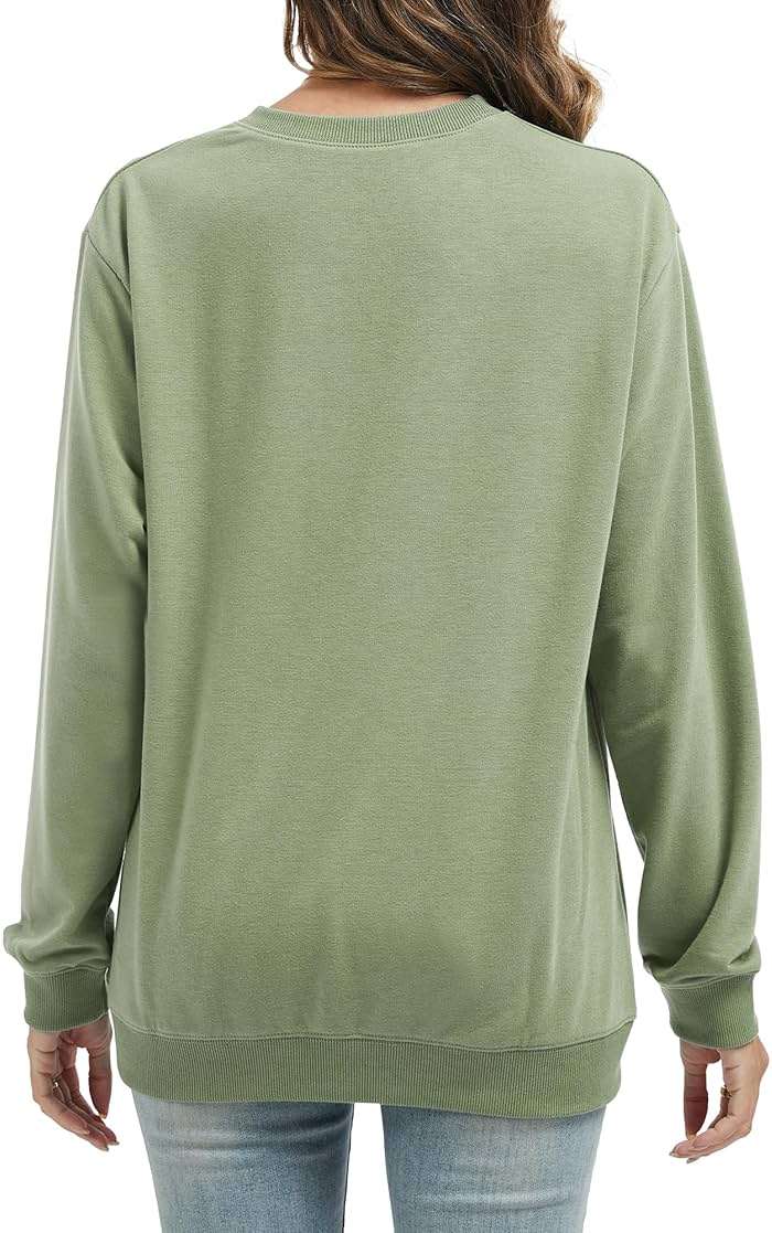 ZUNQKG Womens Paw Sweatshirt Long Sleeve Dog Mom Shirt Crewneck Pullover Dog Lover Sweatshirts - Image 6