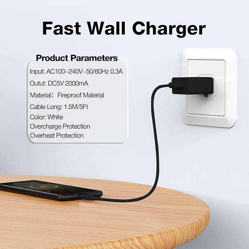 Galaxy A17 A16 A15 A14 5G USB C Fast Charger for Samsung Galaxy A16 A15 A14 5G A13 5G A24 A23 A34 A33 A53 Android Phone Type C Charging Cable Cord - Image 4