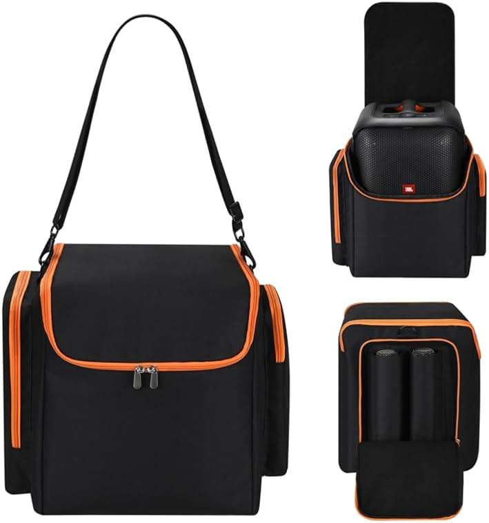 LaiMoney Travel Case Portable Tote Bag for JBL PartyBox Encore Essential Bluetooth Speaker, Multifunctional Storage Bag Portable Party Speaker Case with Microphone Storage Bag - Image 1