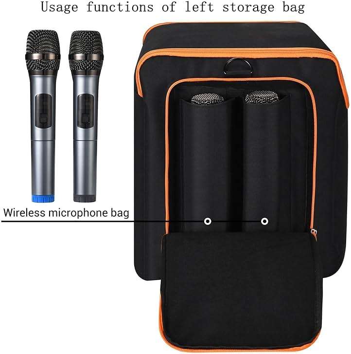 LaiMoney Travel Case Portable Tote Bag for JBL PartyBox Encore Essential Bluetooth Speaker, Multifunctional Storage Bag Portable Party Speaker Case with Microphone Storage Bag - Image 4