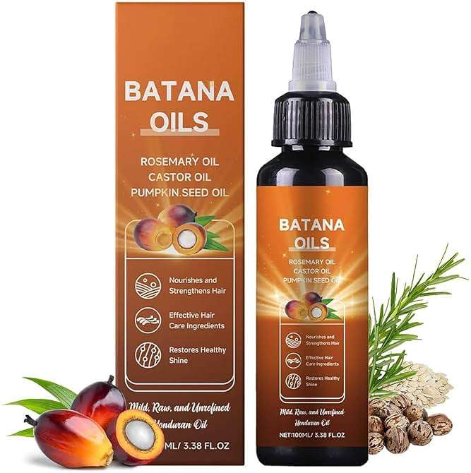 Batana Oil for Hair Growth, 4-In-1 Liquid Batana Oil with Rosemary, Castor, and Pumpkin Seed - 100mL/3.38 fl.oz (1) - Image 1