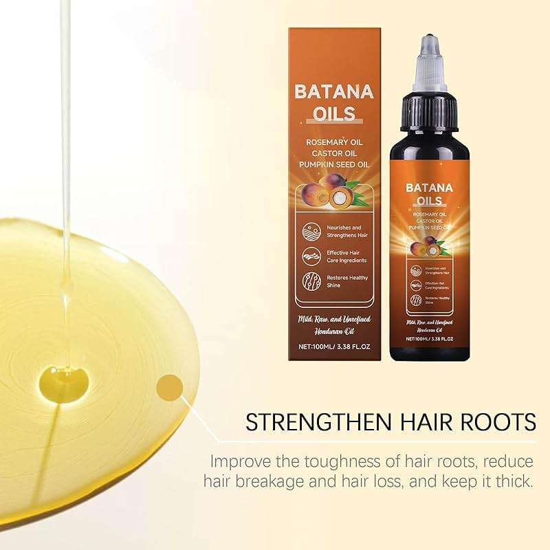 Batana Oil for Hair Growth, 4-In-1 Liquid Batana Oil with Rosemary, Castor, and Pumpkin Seed - 100mL/3.38 fl.oz (1) - Image 4