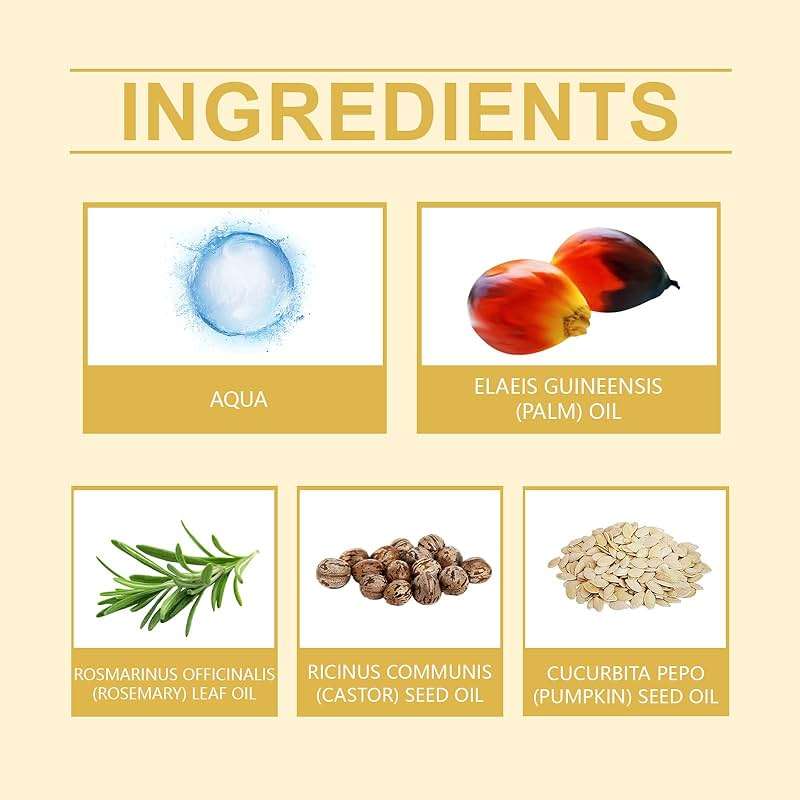 Batana Oil for Hair Growth, 4-In-1 Liquid Batana Oil with Rosemary, Castor, and Pumpkin Seed - 100mL/3.38 fl.oz (1) - Image 7