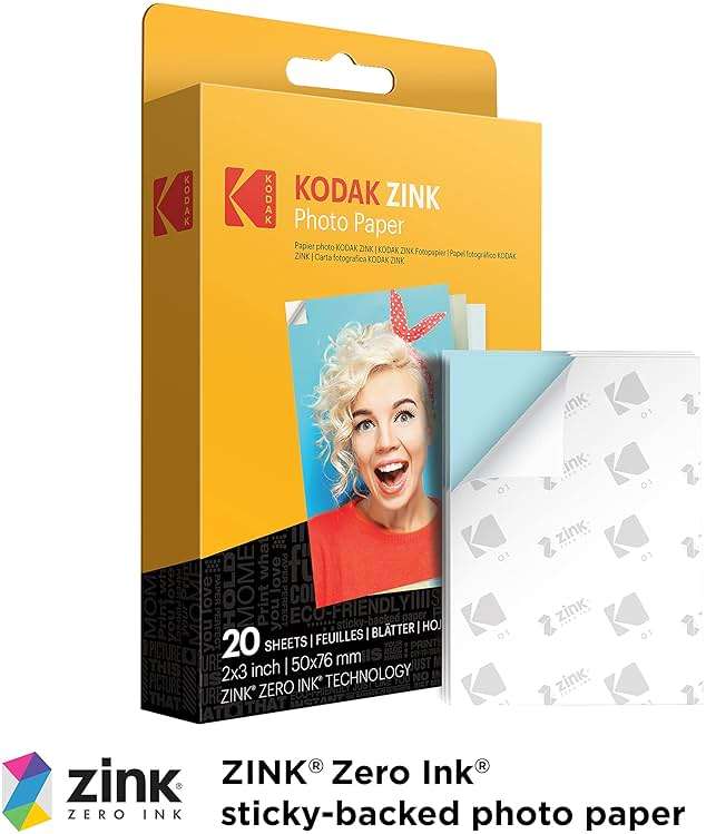 Kodak Step Instant Smartphone Photo Printer - 75 Sheets Bundle - Portable Mini Color Wireless Mobile Printer - Zink 2x3” Sticky-Back Photos - Bluetooth Compatible with Smart Devices - Fun App -Pink - Image 3