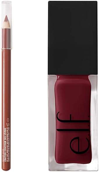 e.l.f. Glow Reviver Lip Oil & Cream Glide Lip Liner Bundle, Nourishing, High-Shine Tinted Lip Oil & Highly-Pigmented Lip Pencil, Vegan & Cruelty-Free - Image 1