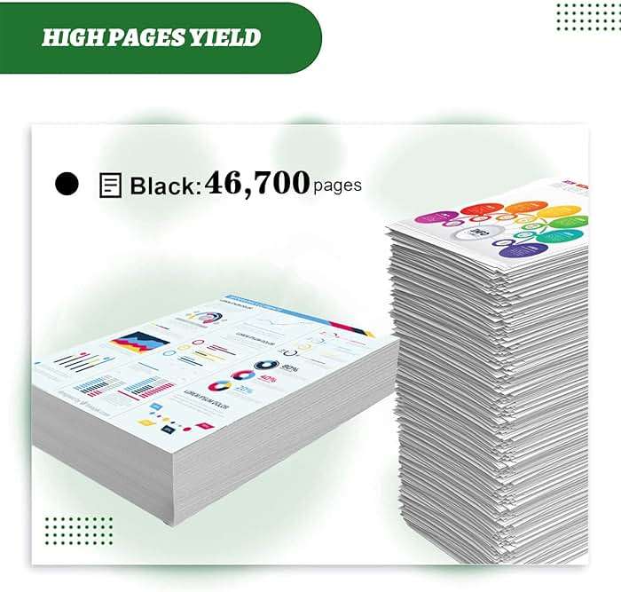 ZHJQDS 106R03944 High Capacity Toner Cartridge Compatible for Xerox B600 B605 B610 B615 Printers 1 Pack - Image 3