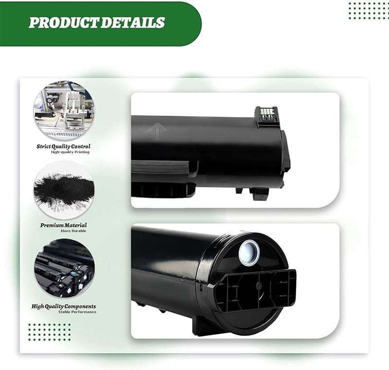 ZHJQDS 106R03944 High Capacity Toner Cartridge Compatible for Xerox B600 B605 B610 B615 Printers 1 Pack - Image 4