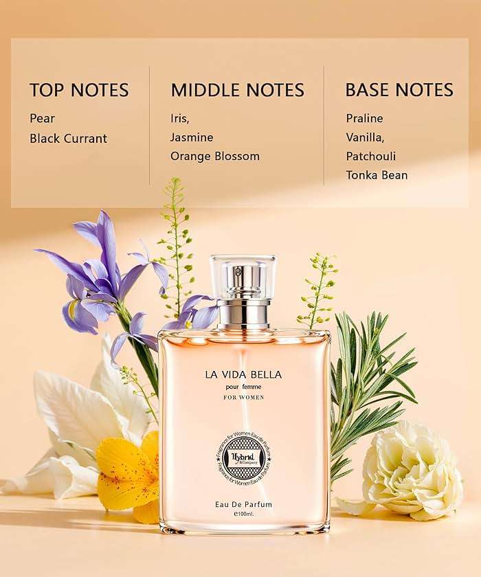 Hybrid & Company La Vida Bella Perfume for Women – Graceful Natural Spray with a Sophisticated Aroma, 3.4 Fl Oz - Image 2
