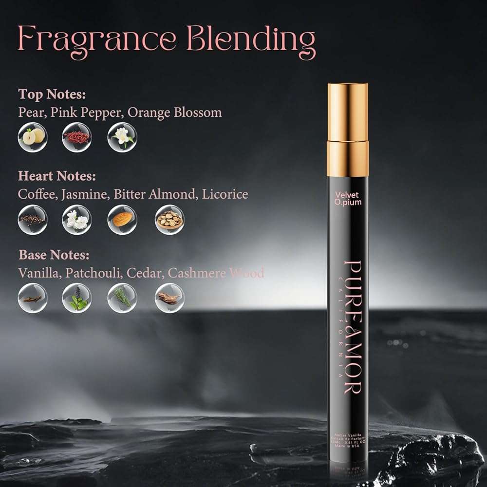 PUREAMOR Pheromones Perfumes for Women, Amber Vanilla Extrait de Parfum Oil Spray, 12ml (0.41 fl.oz) Long-Lasting Travel Size Elegant Warm & Sweet Fragrance, Ideal Gift for Her, Made in USA - Image 2