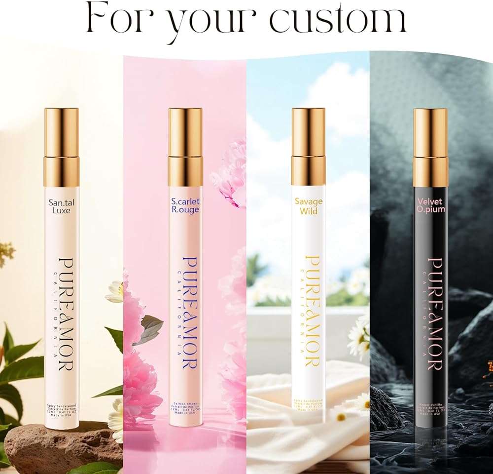 PUREAMOR Pheromones Perfumes for Women, Amber Vanilla Extrait de Parfum Oil Spray, 12ml (0.41 fl.oz) Long-Lasting Travel Size Elegant Warm & Sweet Fragrance, Ideal Gift for Her, Made in USA - Image 5