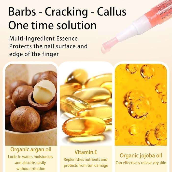 AOBOO Cuticle Oil Pen for Nails Care,Nail Oil For Strength,Nourish Moisten Care Nail Cream To Reduce Nail Cracking and Dry for Weak Peeling Brittle and Thin Nails - Image 4