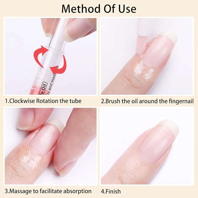 AOBOO Cuticle Oil Pen for Nails Care,Nail Oil For Strength,Nourish Moisten Care Nail Cream To Reduce Nail Cracking and Dry for Weak Peeling Brittle and Thin Nails - Image 6
