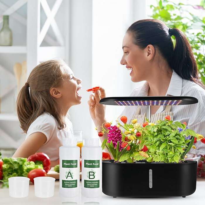 Tigvio 1000ml Hydroponic Nutrients A&B for Aerogarden Plant Food with 2 Measuring Cups - Fertilizer for Indoor Hydroponics Garden & Growing Vegetables, Fruits, Flowers (1000ml) - Image 7