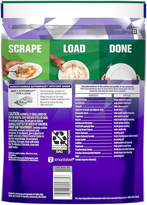 Cascade Platinum Plus Dishwasher Pods, Dishwasher Detergent, Dish Detergent Soap, Lemon, 19 Count - Image 10