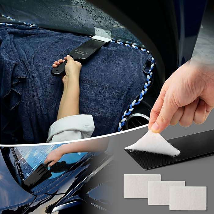 NEWISHTOOL Vinyl Wrap Tool Kit Car Wrap Kit Vehicle Wrapping Tools with Bulldozer Squeegee Felt Squeegee 8 Inch Water Squeegee Utility Knife PPF Tools Wrap Stick Tool Shank Gasket Window Tint Kit - Image 3