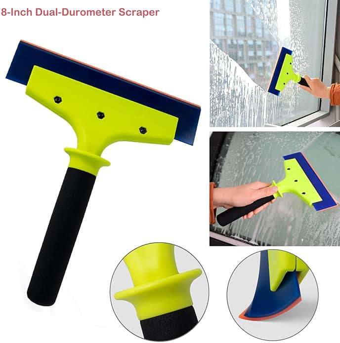 NEWISHTOOL Vinyl Wrap Tool Kit Car Wrap Kit Vehicle Wrapping Tools with Bulldozer Squeegee Felt Squeegee 8 Inch Water Squeegee Utility Knife PPF Tools Wrap Stick Tool Shank Gasket Window Tint Kit - Image 4