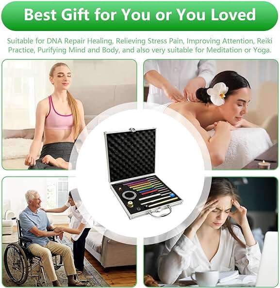 Yisowy 18pcs Solfeggio Tuning Forks Set, 10 Premium Aluminum Alloy Vibrational Forks with 2 Ergonomic Mallets, Activator & Accessories Kit for Yoga, Sound Therapy, Chakra Balancing & Stress Relief - Image 7