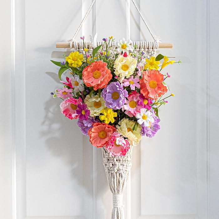 VioletEverGarden 12 Pack Spring Decorations for Home 4 Colors Artificial Spring Flowers 17 Inch Spring Floral Stems with Daisy and Forsythia for Spring Summer Wedding Holiday Decor - Image 3