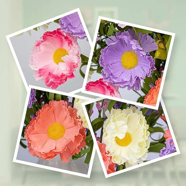 VioletEverGarden 12 Pack Spring Decorations for Home 4 Colors Artificial Spring Flowers 17 Inch Spring Floral Stems with Daisy and Forsythia for Spring Summer Wedding Holiday Decor - Image 5