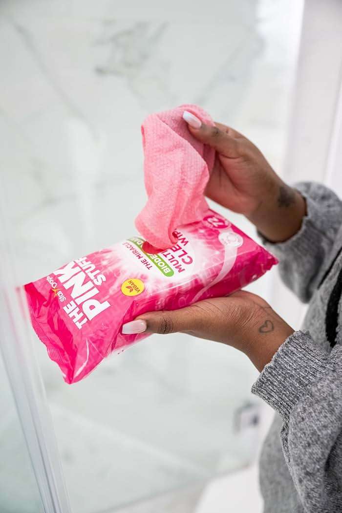 Stardrops The Pink Stuff Miracle Multi-Purpose Cleaning Wipes – 216 Count – Tough on Grease, Grime, and Dirt – All-Purpose Cleaner for Kitchen, Bathroom, and More - Image 7