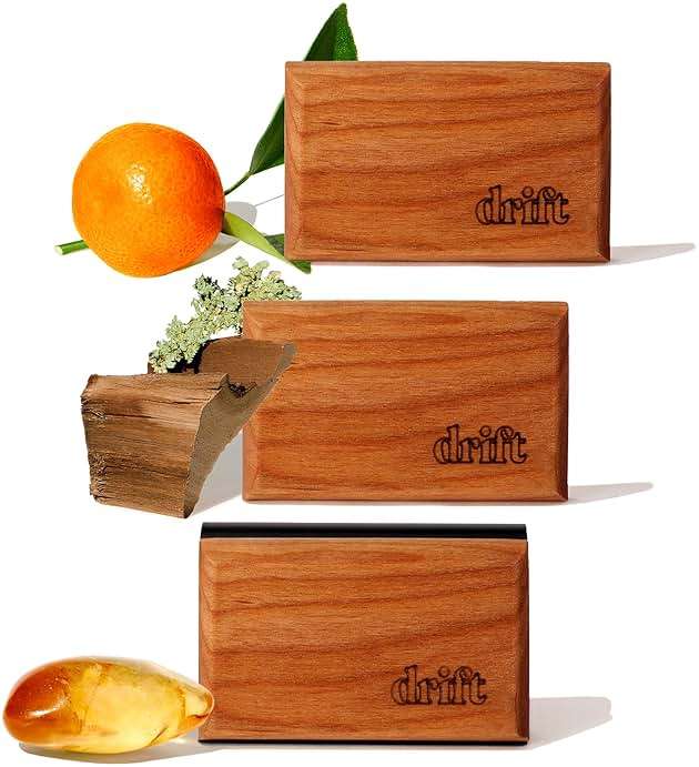 Drift Car Air Freshener - The Original Wood Air Freshener - Car Odor Eliminator - Long Lasting Scent - Metal Clip - Essential Oils - Clean Ingredients - Variety 3 Pack Starter Kit - CLIP INCLUDED - Image 1