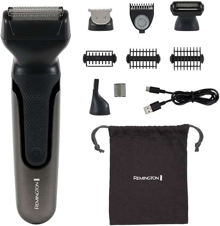 Remington ONE Shave & Groom Multi-Tool Electric Razor for Men, Foil Shaver with 4 Full-Size Attachments & 5 Adjustable Combs for Beard, Face & Body Grooming - Image 1