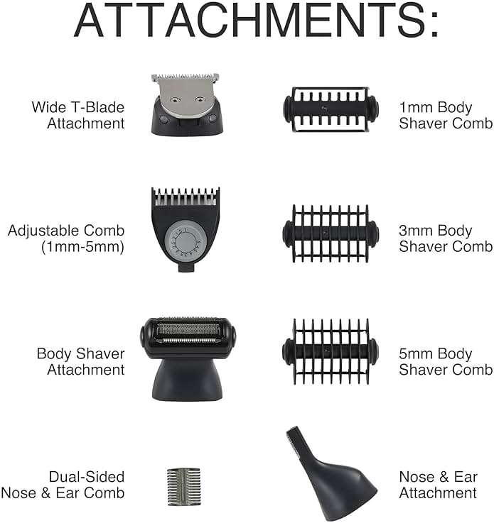 Remington ONE Shave & Groom Multi-Tool Electric Razor for Men, Foil Shaver with 4 Full-Size Attachments & 5 Adjustable Combs for Beard, Face & Body Grooming - Image 3