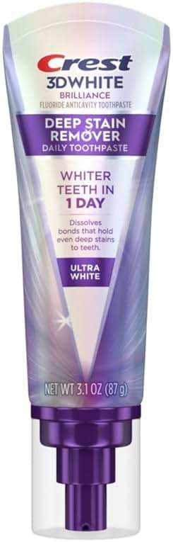 Crest 3DWhite Brilliance Deep Stain Remover Ultra White Toothpaste - 3.1oz - Image 11