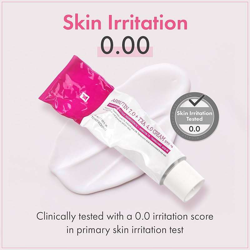 TOSOWOONG Arbutin 7% + Tranexamic Acid 4% Cream, 70,000ppm Arbutin, 40,000ppm TXA, Niacinamide, Glutathione, Dark Spots, Freckle, Blemishes, Pigmentation, Korean Skin Care, 50ml, 1.69 fl.oz. - Image 5