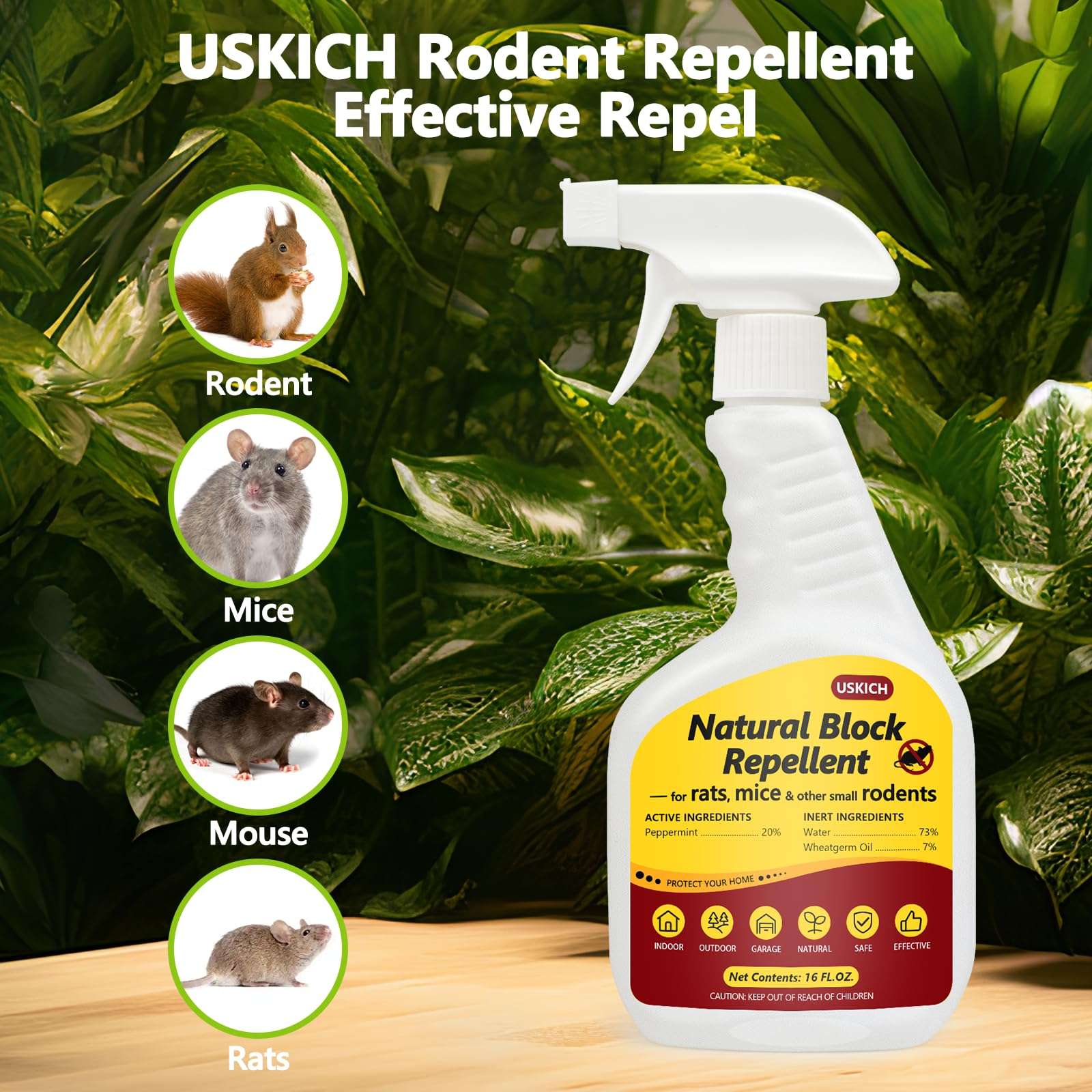 Peppermint Oil Rodent Repellent Spray for Vehicles -2 Pack Rodent Repellent & Mouse Repellent Spray, Natural Mice Repellent for Car Engines, RVs, Trucks & Boats - Safe Indoor & Outdoor Use,16oz - Image 4