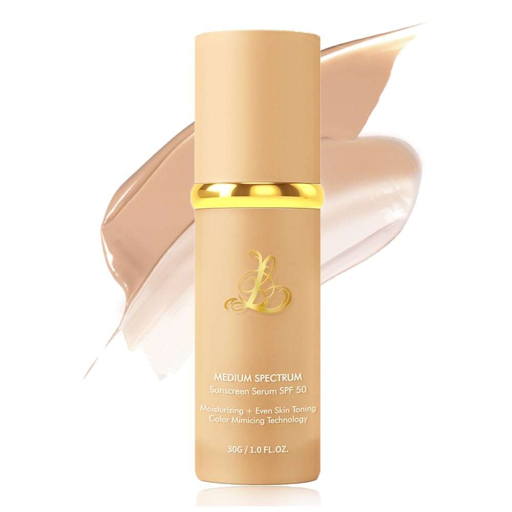 Foundation 4 in 1 - Color Changing Foundation, Medium Spectrum with SPF 50, Hypoallergenic Hydrating Liquid Concealer, Long-lasting & Waterproof Natural Finish - 1.0 fl oz - Image 1