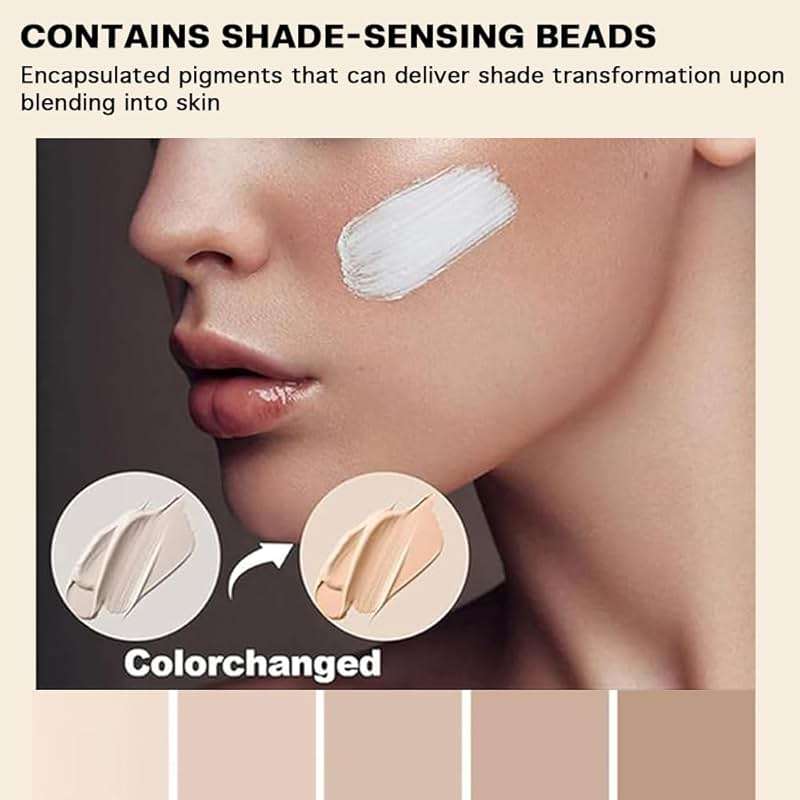 Foundation 4 in 1 - Color Changing Foundation, Medium Spectrum with SPF 50, Hypoallergenic Hydrating Liquid Concealer, Long-lasting & Waterproof Natural Finish - 1.0 fl oz - Image 4