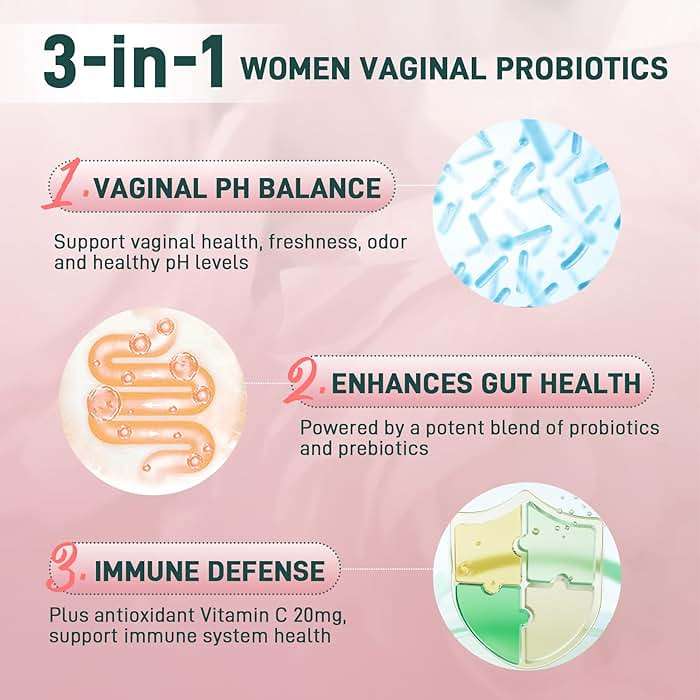 Premium Feminine Balance Gummies Vaginal Probiotic - for Women’s pH Balanced Health & Wellness - Immune Support - Vegan, Gluten-Free & Halal - Hawaiian Pineapple - 60 Gummies - 30 Servings (1) - Image 4