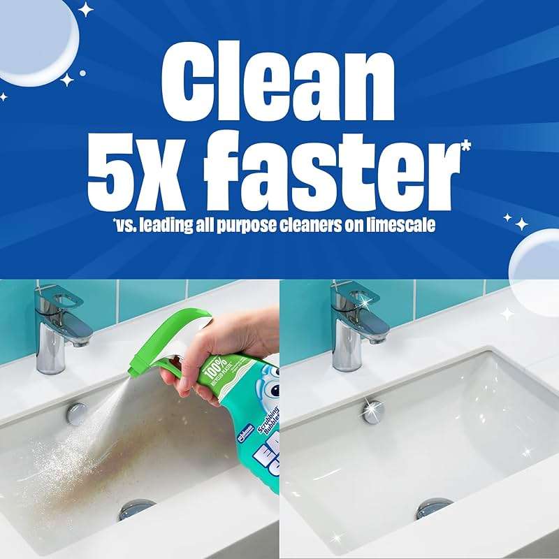 Scrubbing Bubbles Easy Clean Foaming Bleach-Free Bathroom All Purpose Cleaner, Fast-Acting Foam Cleans Limescale, Dirt and Grime on Showers, Sinks, Toilets, Tiles, Counters, & More, 32oz Spray - Image 2