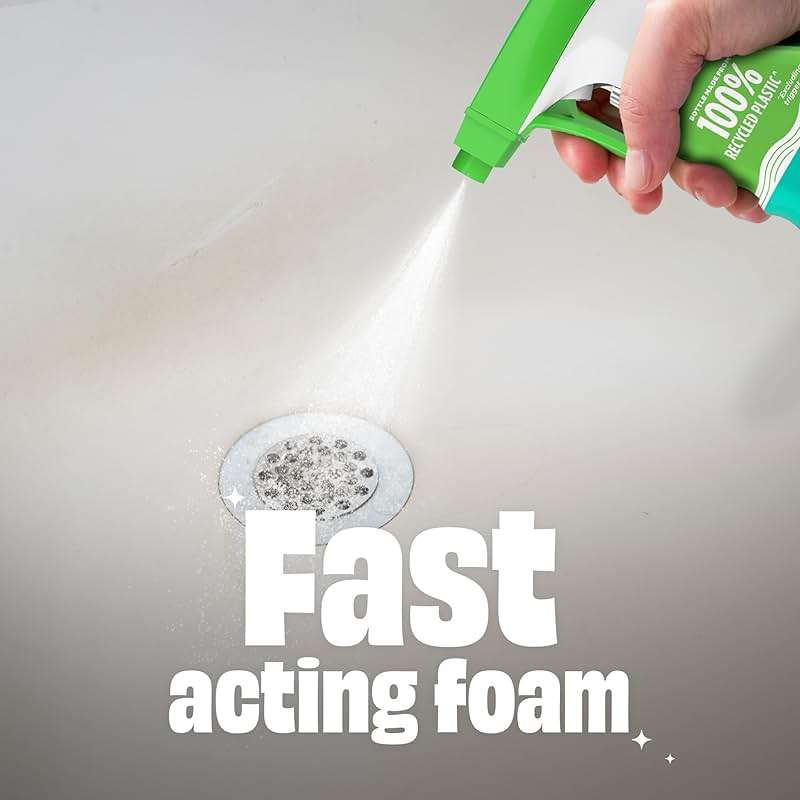 Scrubbing Bubbles Easy Clean Foaming Bleach-Free Bathroom All Purpose Cleaner, Fast-Acting Foam Cleans Limescale, Dirt and Grime on Showers, Sinks, Toilets, Tiles, Counters, & More, 32oz Spray - Image 5
