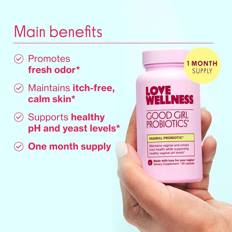 Love Wellness Good Girl Probiotics | Women’s Vaginal Health & pH Balance Supplement | 9-Strain Probiotic for Urinary Tract, Yeast, Odor & Immune Support | Gluten-Free (30-Day Supply) - Image 2