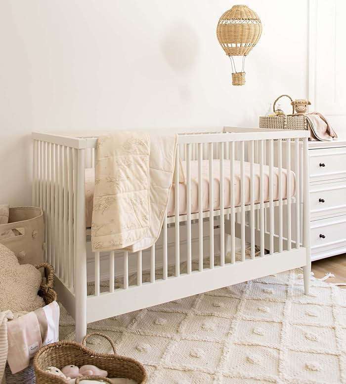 Burt's Bees Baby Infant Reversible Blanket, 100% Organic Cotton Nursery Blanket, Breathable Nursery Bedding, 30" W x 40" L - Image 2